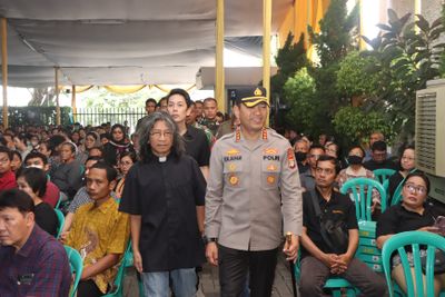 Kapolres Turun Langsung Pastikan Pengamanan Ibadah Wafat Yesus Kristus Di Tangerang Kota