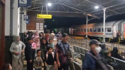 Banjir di Cianjur-Cibeber Ganggu Perjalanan KA Siliwangi