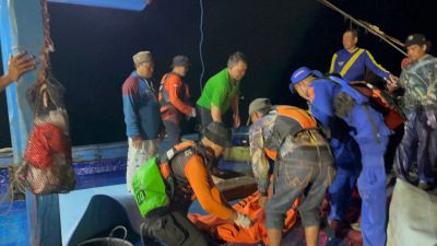 Nelayan Terjatuh di Perairan Lampung Timur, Ditemukan Tim SAR dalam Kondisi Meninggal Dunia