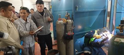 Wamen P2MI Tinjau Pelatihan Welder di Serang Baru, Persiapkan Tenaga Migran Terampil