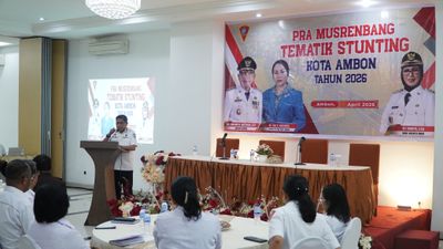 Wali Kota Ambon Buka Pra Musrenbang Tematik Stunting 2026, Tekankan Hak Kesehatan dan Target Penurunan Berkelanjutan