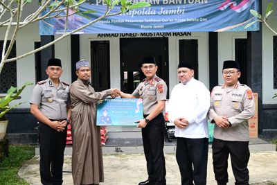 Perkuat Sinergi, Kapolda Jambi Sambangi Ponpes HSQ Muaro Jambi untuk Dukung Pendidikan Agama