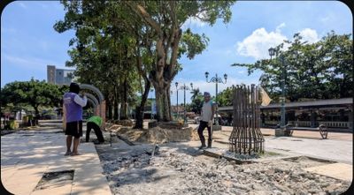 Pemkab Rembang Lakukan Perbaikan di Sekitar Alun-Alun Untuk Penataan Ruang yang Maksimal