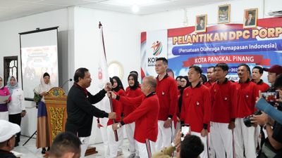 Prof Saparudin Lantik DR Hamdan Jadi Ketua DPC PORPI Pangkalpinang, Komitmen Budayakan Hidup Sehat di Perkotaan