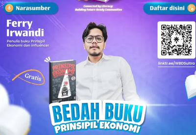 World Book Day 2026 di Kendari Hadirkan Bedah Buku Bareng Ferry Irwandi