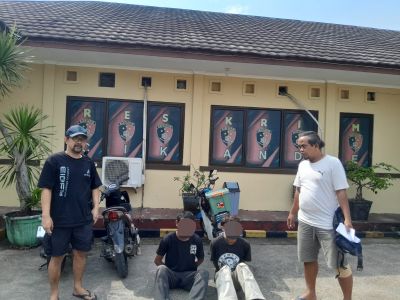 Kawanan Curanmor di Bekuk Unit Reskrim Polsek Cikande Saat akan Transaksi Hasil Curian