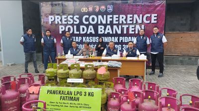 Sindikat Suntik LPG Subsidi di Lebak Dibongkar, Tiga Tersangka Diamankan