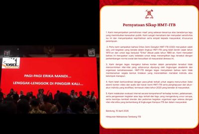 Belum Tuntas Isu Objektifikasi Perempuan UI, Kini Lagu Erika Mahasiswa Tambang ITB Tuai Sorotan