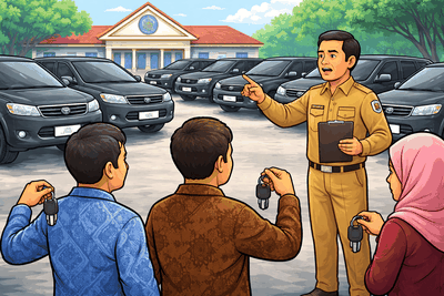 Wakil Bupati Mimika Minta Mantan Pejabat Segera Kembalikan Kendaraan Dinas