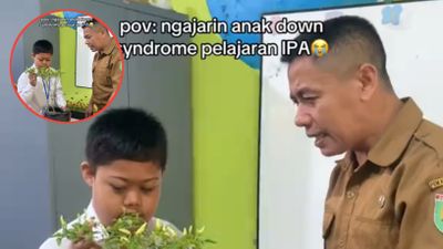 Kesabaran Guru Mengajar Murid Berkebutuhan Khusus di SLBN 1 Sumbawa Ini Banjir Pujian
