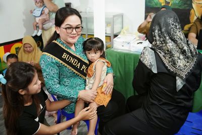 TP PKK Malinau Sosialisasikan KRISAN di Sekolah, Lanjut Tinjau Posyandu Balita