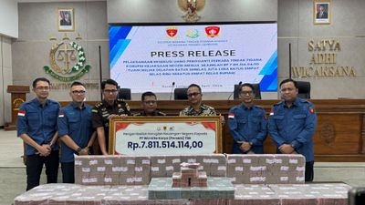 Kejati Lampung Eksekusi Uang Pengganti Rp7,8 Miliar dalam Perkara Korupsi Tol Terpeka