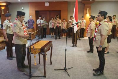 Kembali Jadi Ketua Kwarcab, Arya Wibawa Fokus Pembinaan Karakter dan Budaya Bali