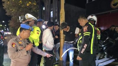Razia Knalpot Bising di Cianjur, 118 Sepeda Motor Diamankan