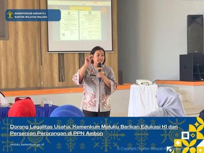 Kemenkum Maluku Dorong Legalitas Usaha Lewat Edukasi KI dan Perseroan Perorangan di PPN Ambon