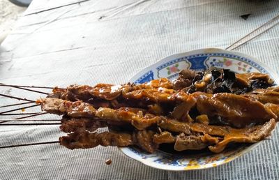 Resep Sate Blengong Khas Brebes yang Gurih dan Pedas, Lengkap Cara Membuatnya!