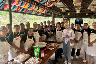 AIESEC in Unila: Revia Valentina Harumkan Indonesia Lewat Aksi Sosial Internasional di Filipina