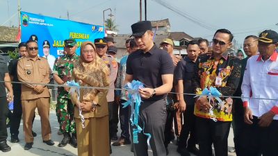 Ruas Jalan Bumidaya–Trimomukti Sepanjang 8 Km Diresmikan, Sempat Viral Jadi Kolam Ikan