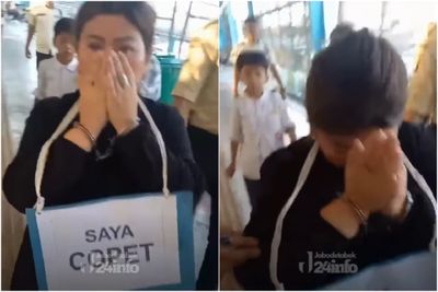 Viral! Wanita Diarak Warga Usai Tertangkap Mencuri iPhone di Jakpus