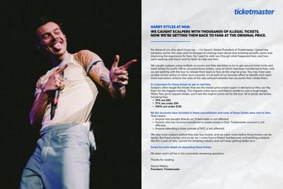 Banyak Calo! Tiket Konser Harry Styles di New York Dijual Ulang