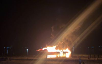 KM Expres Bahari 9B Terbakar di Pelabuhan Haria Maluku Tengah
