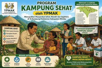 Program Kampung Sehat YPMAK Sasar 16 Kampung Pedalaman Mimika