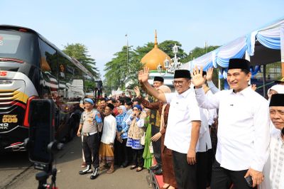 Kloter Ke Tiga Jemaah Haji dari Kabupaten Serang Diberangkatkan