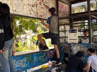 Halte Kusam Disulap Warga, Aksi Transport for Malang Viral dan Sentil Pengelolaan Fasilitas Publik