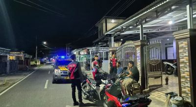 Perkuat Keamanan Wilayah, Sat Samapta Polres Tanjab Barat Intensifkan Patroli Malam
