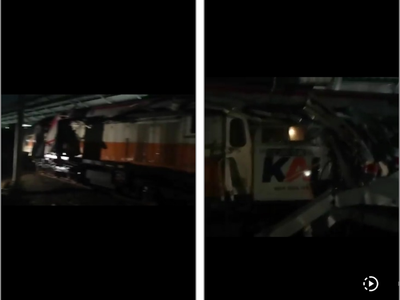 BREAKING NEWS! Kereta Jarak Jauh Tabrakan dengan KRL di Bekasi Timur