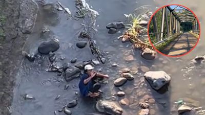 Pria Melamun di Atas Jembatan Bikin Pengendara yang Melintas Cemas, Berujung Hal Tak Terduga