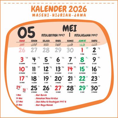Mei 2026 Ada Apa Saja? Daftar Lengkap Libur Nasional dan Event Menarik