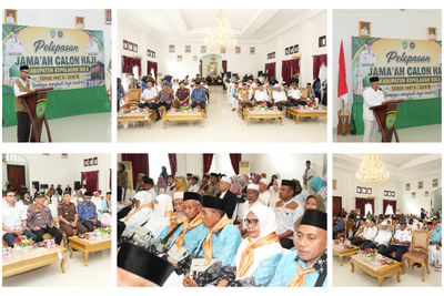 Wabup Saleh Marasabessy Lepas 16 Jemaah Calon Haji Kepulauan Sula ke Tanah Suci