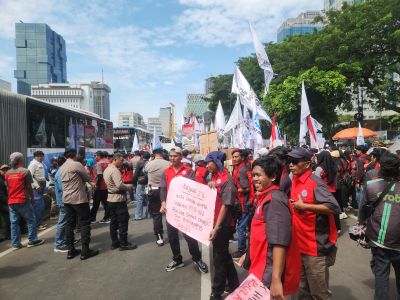 Sambut Massa Buruh Demo di Depan DPR, Polda Metro Ingatkan Tertib dan Damai