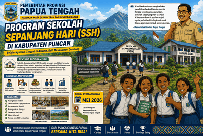 Prioritaskan Sekolah Sepanjang Hari, Pemkab Puncak: Tingkatkan Kualitas Pendidikan