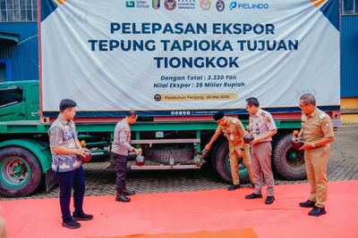 Lampung Ekspor 3.330 Ton Tapioka ke Tiongkok, Nilai Ekspor Rp 26 Miliar!