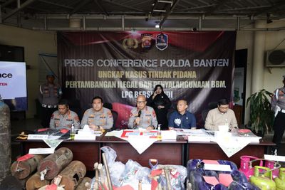 Polda Banten Bongkar Penyalahgunaan BBM-Elpiji, Kerugian Negara Hampir Rp1 Miliar