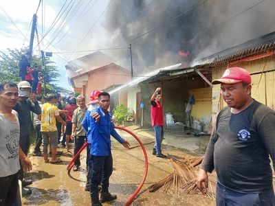 Kebakaran Hebat di Lhokseumawe, 77 Rumah Warga Hangus Dilalap Api