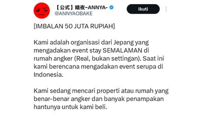 Organisasi Jepang Gelar Sayembara Pencarian Rumah Angker di Indonesia, Hadiah Rp50 Juta