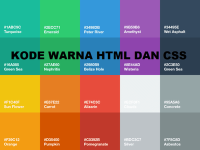 Daftar Kode Warna HTML & CSS Terlengkap 2026: dari Pastel hingga Dark Mode