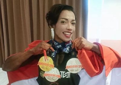 Iptu Esterlina Boyong Emas dan Dua Perak di Ajang Body Building Asia