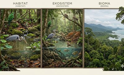 Perbedaan Habitat, Ekosistem, dan Bioma: Istilah Biologi yang Sering Tertukar