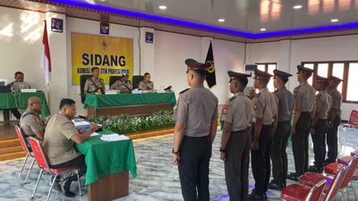 12 Polisi Dogiyai Jalani Sidang Etik, Imbas Kasus Kerusuhan
