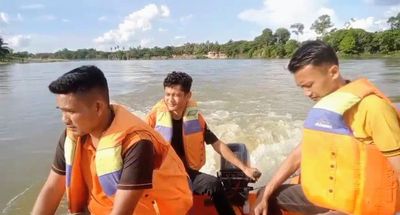 Bocah 13 Tahun Tenggelam di Sungai Kampar Bawah Jembatan Kuok, Tim BPBD Lakukan Pencarian