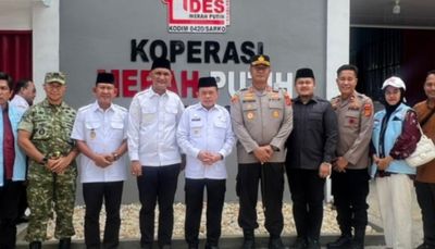Dampingi Gubernur via Zoom, Wabup A. Khafidh Hadiri Peresmian 1.061 KDKMP