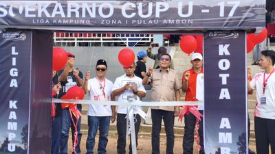 Wali Kota Ambon Buka Soekarno Cup Liga Kampung U-17 Zona I Pulau Ambon