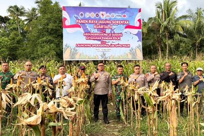 Wakapolda Maluku Utara Hadiri Panen Raya Jagung Serentak di Sofifi