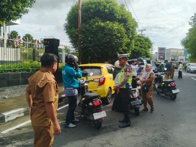 Polres Ternate dan BP2RD Gelar Operasi Gabungan Penertiban Pajak Kendaraan