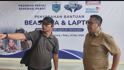 Yayasan Elshinta Peduli Kemanusiaan bersama Indomaret Peduli Berbagi Persiapan Pemberian Bea Siswa dan 5 Unit Laptop Bagi Siswa di Kab.Pandeglang