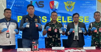 TNI AU Bersama Avsec Gagalkan Penyelundupan 919 Gram Sabu dan 1.653 Butir Ekstasi ke Makassar